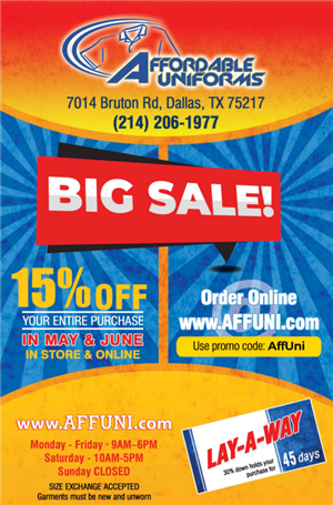 Affordable Uniforms Promo